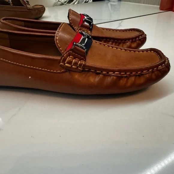 Classic Brown Bruno Marc Kids Moccasins - Picture 2 of 6